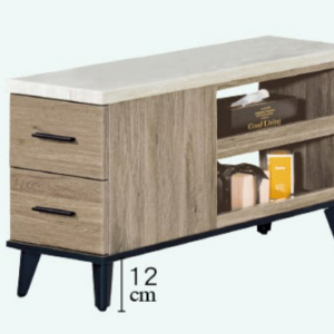 C278-6 芮茲灰橡木茶邊几(仿石紋)