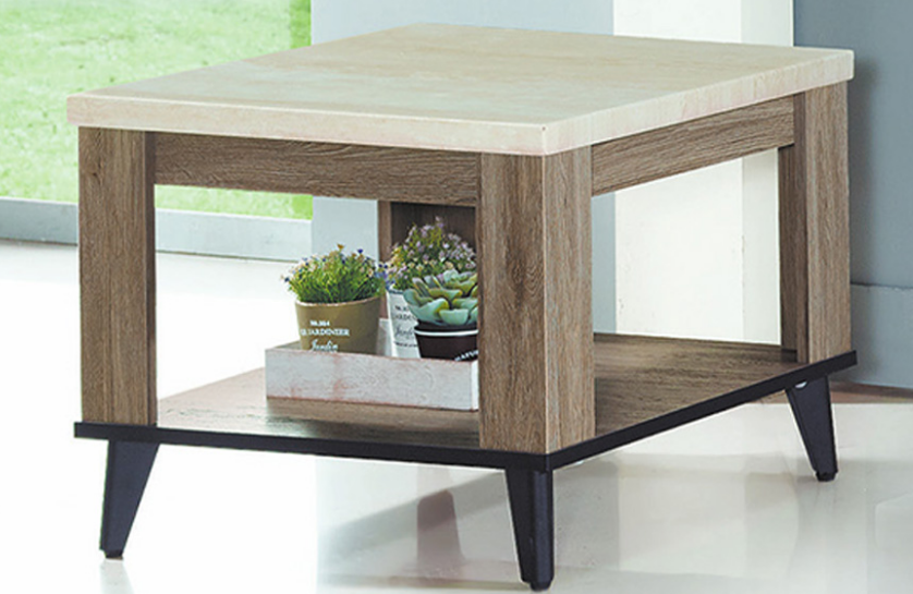 C241-3 芮茲灰橡木2*2尺小茶几