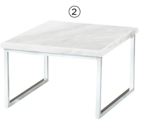 C254-9 888爵士白小茶几 (含石面 另有雪山岩板可供選擇)