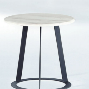 C273-2 16-06 爵士白小圓几(含石面)