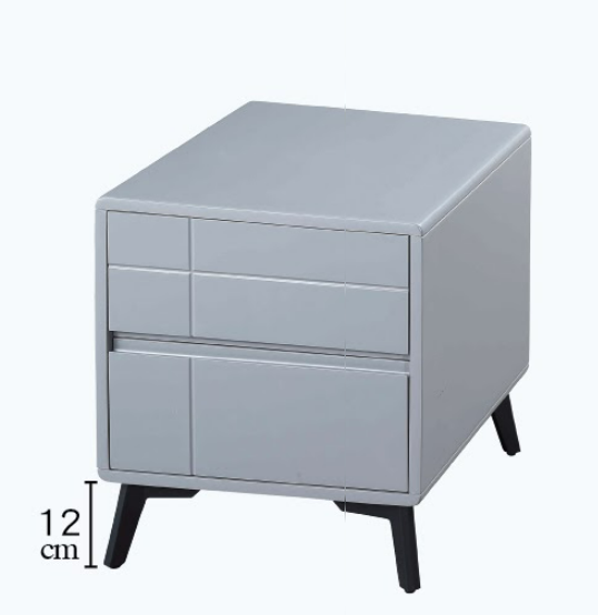 C282-5 6073 淺灰床頭櫃