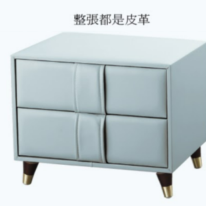 C279-17 654 挪威藍床頭櫃(含5MM清玻璃)