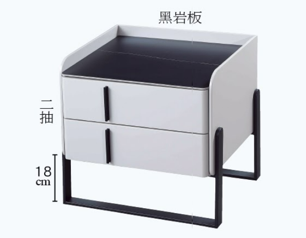 C281-1 G6049 床頭櫃(灰)