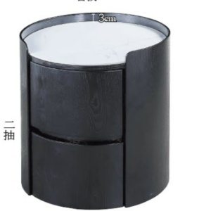 C795-6 G8816 床頭櫃(黑鐵刀)