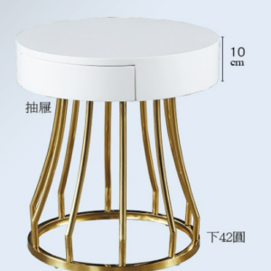 C283-14  21-02奇蒂小圓几(白)