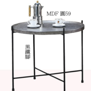 C286-7 大理石灰木面小圓几