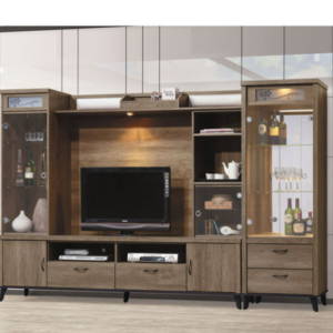 C289-1 樂比灰橡9尺高低櫃 全組