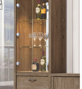 C289-2樂比灰橡2尺展示櫃