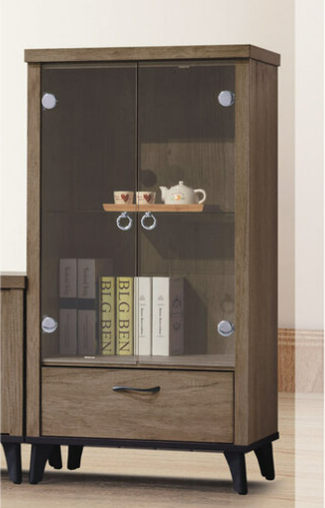 C289-5 樂比灰橡2尺中櫃