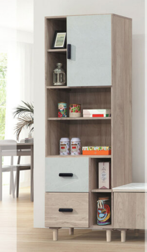 C301-1杜恩橡木白2.2尺書櫃