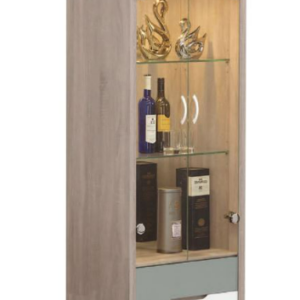 C302-1 肯詩詩淺灰雙色2.1尺展示櫃