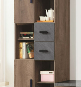 C307-6 橡木美耐皿仿石立櫃 可當書櫃用