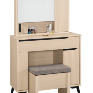 A1215-3 朵利斯2.7尺化妝台 全組 木門