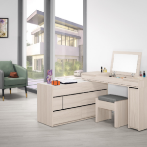 A1087-3 里斯特4.6尺多功能桌伸縮掀鏡化妝台 含椅