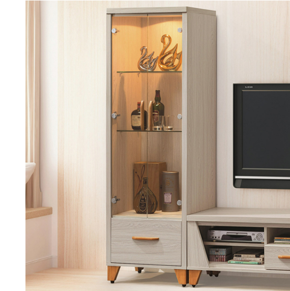 C313-6艾力積赤木2尺展示櫃