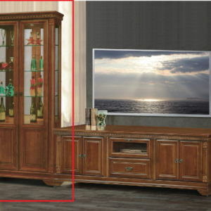 C319-8樟木色展示櫃