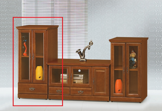 C320-6和風樟木高櫃 一抽