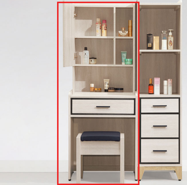 D109-7 貝莎2尺鏡台 含椅