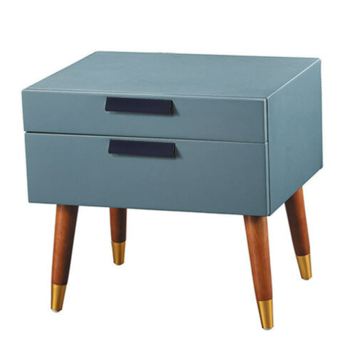 C279-10 6005-1 床頭櫃 (深灰皮)