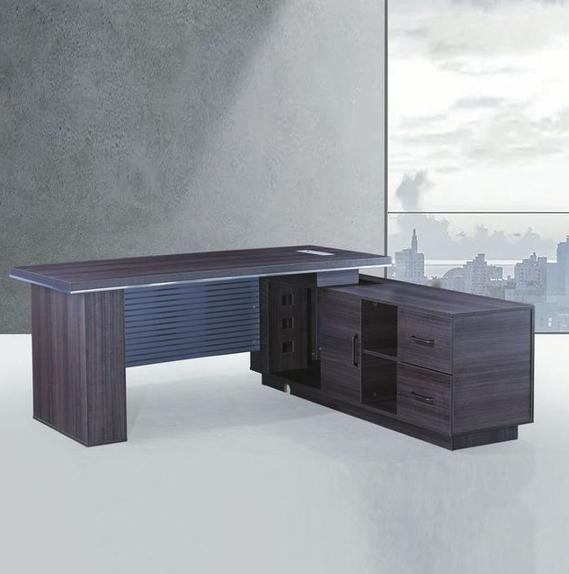 C332-2 XS83 2米L型辦公桌 含右側櫃