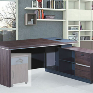 C336-1 98-18 L型辦公桌+側櫃 不含活動櫃