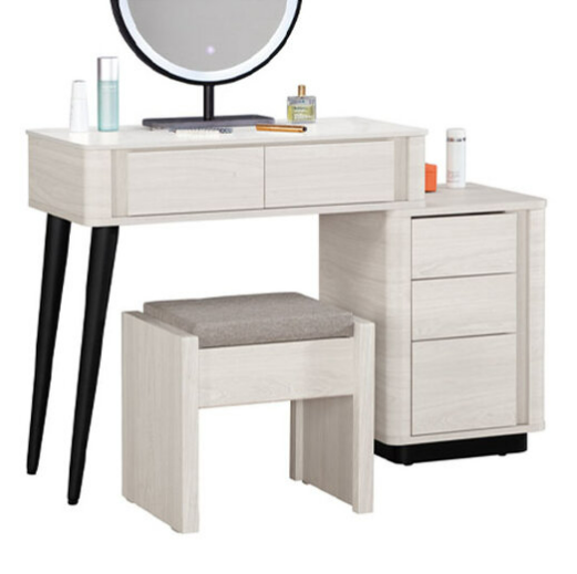 A1025-4 華爾斯2.7尺岩板伸縮化妝台下座 含椅 可左右擺放 桌面12MM岩板