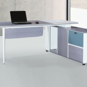 C338-4 2306-1816 L型辦公桌 含側櫃