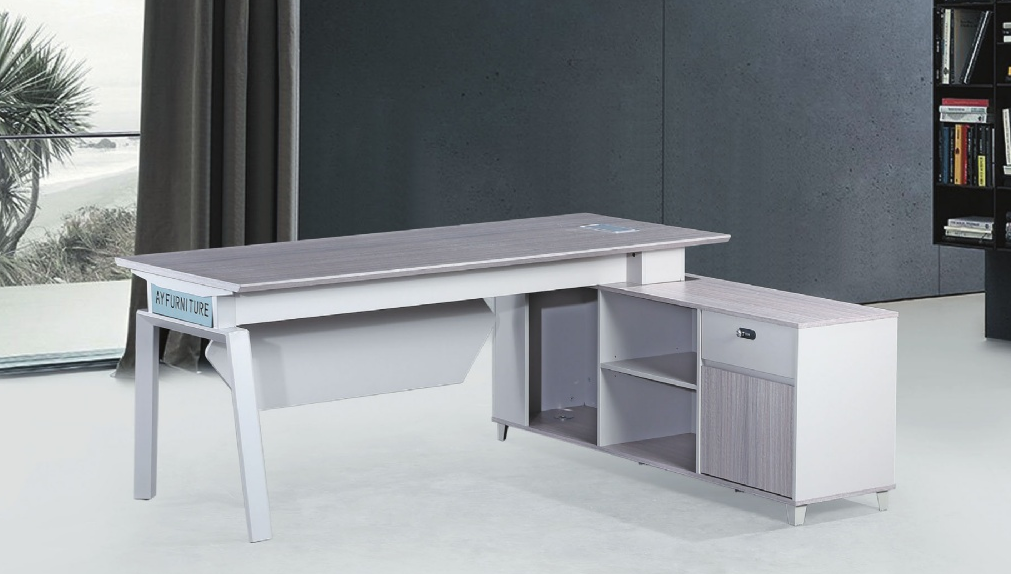 C339-1 优加利1018 1米8 L型辦公桌 含側櫃