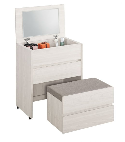 A1028-4 華爾斯2尺多功能掀鏡化妝台 含椅