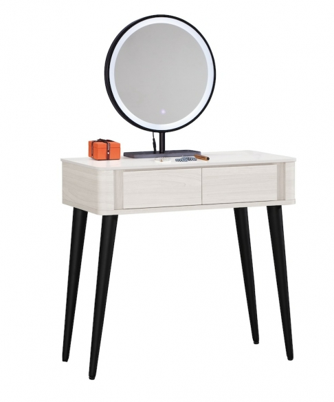 A1028-2 華爾斯2.7尺岩板化妝台 全組 不含椅 桌面12MM桌面