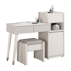 A1061-2 蘿克斯2.7尺伸縮化妝台下座 含椅 附活動隔板*1