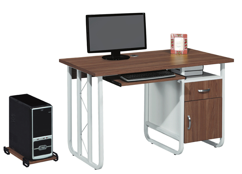 C340-3 T-11 胡桃書桌 附主機架 不可拆賣