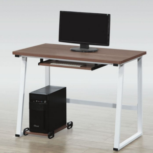 C340-6 T12 胡桃書桌 含主機架