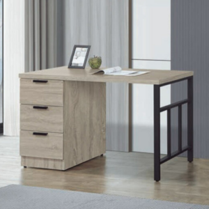 C343-7雷克斯4尺書桌 附插座 桌面中間位置