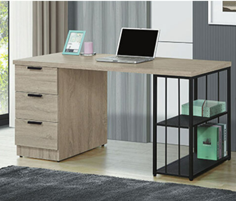 C343-8雷克斯5尺書桌 附插座 桌面中間位置