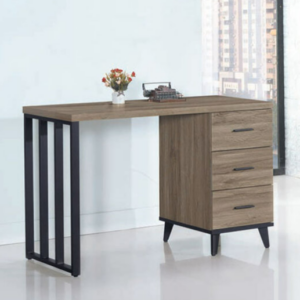 C344-5芮茲灰橡木4尺組合書桌