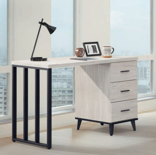 C344-3洛瑪白橡木4尺組合書桌   左右通用