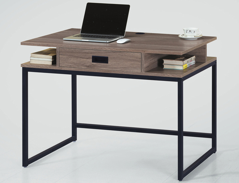 C348-1卡爾灰橡木書桌