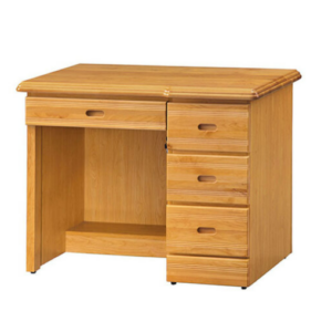 C349-3正赤陽半實木3.5尺辦公桌  連環鎖