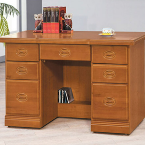 C349-2樟木皇家4.2尺辦公桌 連環鎖