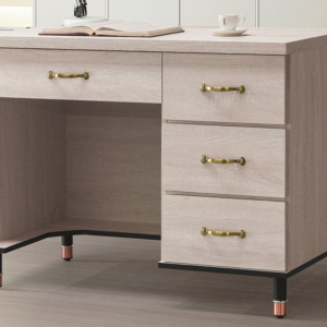 C353-1鋼刷白3.5尺書桌下座