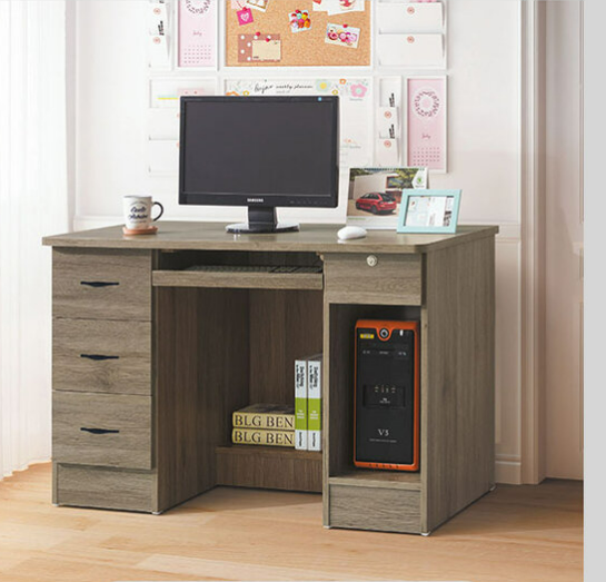 C355-2灰橡4尺電腦桌