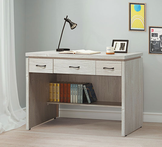 C354-1炭燒白橡4尺書桌下座