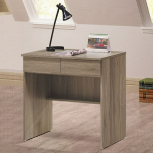 C356-2灰橡2.7尺二抽書桌