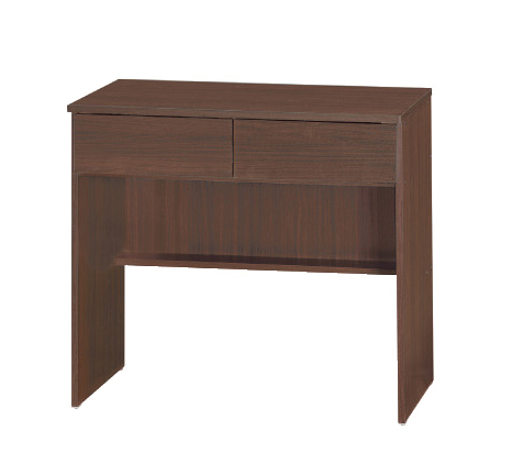 C356-3 胡桃2.7尺二抽書桌