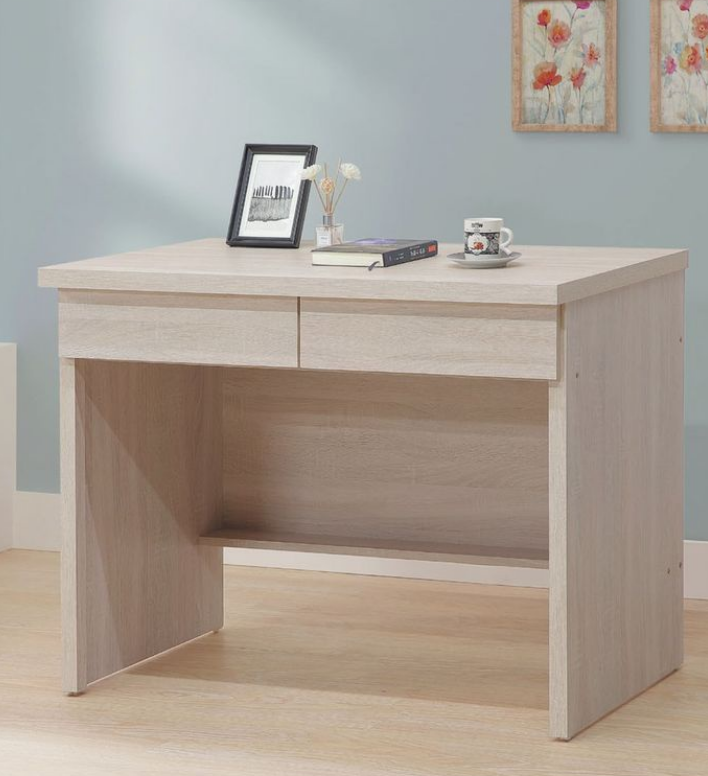 C356-11白梧桐3尺半二抽書桌