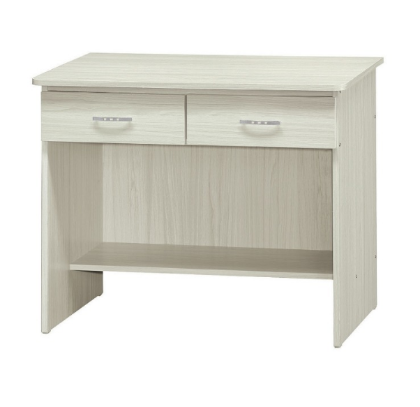 C356-10香檳松3尺二抽書桌 無滑軌 全木心板 浮雕紙