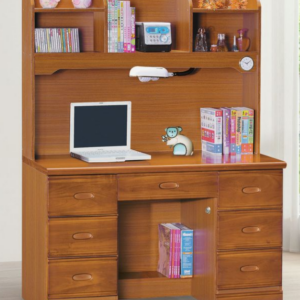 C357-3 柚木4.2尺書桌上座+C357-14 柚木4.2尺書桌下座