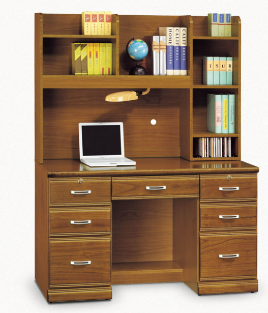 C357-7 樟木實木4.2尺書桌上座+C357-8 樟木實木4.2尺書桌下座