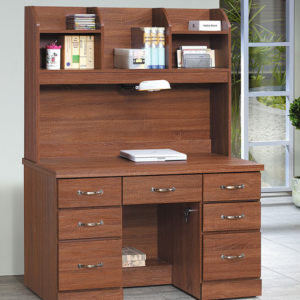 C358-3柚木4尺書桌上座+C358-4 下座